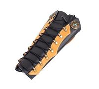 DONGKER Archery Arm Guards,Forearm Protection Guards Adjustable Leather Gauntlet Wristband Medieval Armor Bracers for Hunting Shooting
