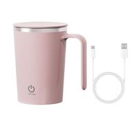 DONGKER Automatic Magnetic Stirring Coffee Mug,350ml Self Mixing Coffees Cup with Double-Click Start & Stainless Steel Liner for Milk Coffee Tea Hot Chocolate