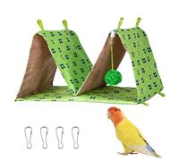 DONGKER Bird Nest House,Hanging Parrots Hammock with Chew Ball for African Grey Macaw Lovebird Finch Cockatiel Budgies Quakers