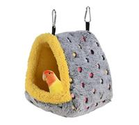 DONGKER Bird Nest House,Machine/Hand Washable Parrot Winter Warm Nest with 2 PCS Stainless Steel Hooks for Macaws African Grey Amazon Budgies Parakeets Cockatiels