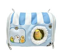 DONGKER Bird Warm Nest Bed,9.8x7.1x6.7 Plush Parakeet Hanging Hammock | with Reliable Hanging Ropes, Warm, Plush, Hanging, Hammock, Snuggle Hut, Cozy, Soft, Winter, Cage Accessories