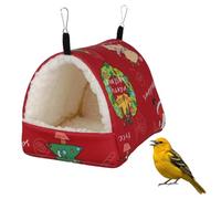 DONGKER Bird Winter Nest House,Semi-Enclosed Entrance Parrot Cage Hanging Hammock Dual-Hook Suspension System for Hamsters Guinea Pigs Small Parrots Chinchillas