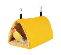 DONGKER Bird Winter Nest House,Triangular Tunnel Bird Hanging Hammock Bed with Dual Metal Hook for Hamsters Guinea Pigs Small Rabbits Parakeets Pets