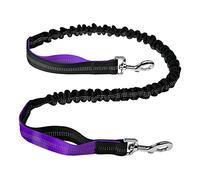 DONGKER Bungee Dog Leash, 3.9ft/4.9ft 360º Rotating Waist Double Ended Dog Leash Dual-Handle Shock Absorbing Reflective Bunge for Small Medium Large Dogs (without Waist Pack and belt)