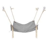 DONGKER Cat Cage Hammock, Double Sided Pet Swing Hanging Nest,Cotton Linen Breathable with 4 Hooks for Less Than 7Kg/15 Lbs Cats Kittens Rabbits Ferrets Chinchillas