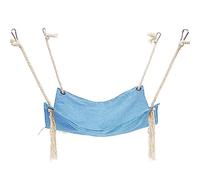 DONGKER Cat Cage Hammock, Double Sided Pet Swing Hanging Nest,Cotton Linen Breathable with 4 Hooks for Less Than 7Kg/15 Lbs Cats Kittens Rabbits Ferrets Chinchillas