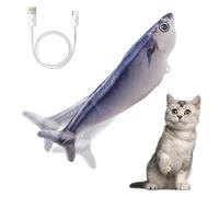 DONGKER Cat Flopping Fish Toy,3 Modes Realistic Interactive Cat Automatic Toys Built-in Sensor for All Breeds Indoor Cats