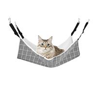 DONGKER Cat Hanging Hammock, Soft Plush Cat Cage Hanging Bed W/Adjustable Straps & Metal Hooks for Ferret Cats Rabbits Chinchilla Guinea Pig