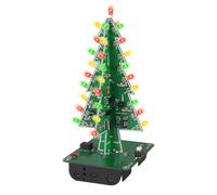 DONGKER Christmas Tree Soldering Kit,CTR-30 3 Colors Xmas Tree Electronic Project Kit with Red/Green/Yellow LED Flash Lights for Christmas Decor Soldering Practice Learning