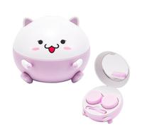 DONGKER Contact Lens Cleaner,2 Modes Cute Contact Lens Washing Machine with Solution Soak Case & Applicator Tool for Cleaning Soft Lenses