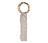 DONGKER Crystal Wine Bag, Wines Carrier Tote fit 750ml to 2L Bottles | Sparkling Rhinestone ,Round Handle,Reusable ,Resin and Crystal