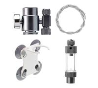 DONGKER Desktop Aquarium CO2 System, CO2 Regulator with Bubble Counter and Check Valve for Aquarium Plants