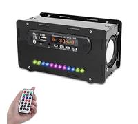 DONGKER DIY Bluetooth Speaker Soldering Kit with FM Radio - Electronic Audio Project with LED Spectrum Lights, Remote Control & Digital Display, Portable DIY Music Speaker STEM Kit