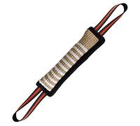 DONGKER Dog Bite Tug Toy, Reflective Jute Dog Bite Pillow with 2 Handles for Small Medium Large Dogs Tug of War Puppy Training Interactive Play