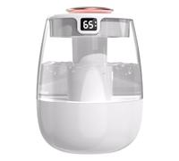 DONGKER Double Spray Humidifier,1L Silent USB Digital Display Humidifier with 2 Mist Modes & Night Light for Car Office Home Room
