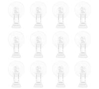 DONGKER Fishes Veggie Seaweed Suction Cup Clips,12 PCS Plants Suction Cups Algae Clips for Freshwater Marine Fish Tank