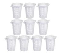 DONGKER Fishing Bait Cage Trap,10/20 PCS Plastic Bait Barrel with Breathable Holes for Fishing Crawfish Shrimp Earthworm Crab Catfish