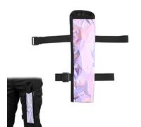 DONGKER Folding Fan Holster,Reflective Handheld Fans Holder with Adjustable Elastic Straps for Music Circuit Parties Festival Anime Conventions Performances