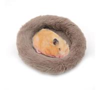 DONGKER Hamster Bed, 5.5" Soft Round plush Guinea Pig Warm Sleep Mat for Hamster Hedgehog Squirrel Guinea Pig Rats Bird and Other Small Animals