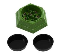 DONGKER Reptile Feeding Ledge, Detachable Gecko Water Dish Bowl with 2PCS Bowls and Maze Food Bowl for Bearded Dragons Leopard Gecko Lizard Snake Turtle