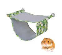 DONGKER Small Animal Hammock, Double Layer Ice Silk Ferret Cooling Bed for Hamster Guinea Pig Chinchilla Rat Parrot Playing Sleeping Summer Rest