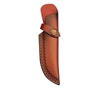 DONGKER Straight Knife Holster, 8" Leather Sheath Belt Loop Case Long Tactical Trapper Knife Sheath with Belt Loop for Men Women