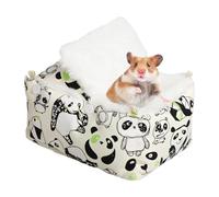 DONGKER Sugar Glider Sleeping Hammock,Snap-on Hamster Hanging Nest with Insulated Base Layer for Rat Hamster Gerbil Chinchilla Squirrel Guinea Pig