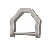DONGKER Titanium D Rings,TC4 Titanium D-Shaped Car Key Ring Car Fob Key Chain Holder for Home Car Keys