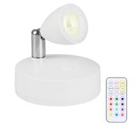 DONGKER Wireless LED Spotlight,Indoor Plant Up Lights with Remote Control & Rotatable Lights Head,3 Color Temperatures, Battery Operated for Plant Wall Art,Artwork Dartboard（not Include 3AAA Battery