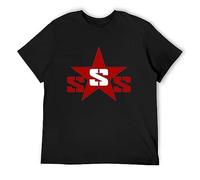 DONGLAN Sigue Sigue Sputnik 21St Century Boy New Wave Punk New Grey Charcoal T-Shirt Black M