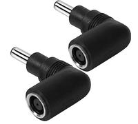 Dongle Tip Converter Adapter for Dell Female 7.4mm to 4.5mm Smart Tip Connector DC Cord for Dell Inspiron 11 13 14 15 17 3000 5000 7000 D5g6m 0d5g6m M3800-2Pack