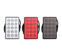 DONGLING Car Rear Tail Light 1 Pcs Car Rear Diffuser Spoiler Lip Brake Lights Bumper Pilot Lamp Red White Black(Gold)