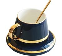 DONGLING Ceramic Coffee Ceramic Hand-Painted Gold Rimmed Coffee Cup Set Ceramic Home Afternoon Tea Cup 180ml Porcelain Cup