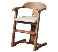 DONGMUWUJEE Wooden High Chair for Babies and Toddlers (Walnut) ETY005