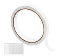 Dongnesi 18mm X 10m Worktop Edging Tape Adhesive,Kitchen Plinth Sealing Strip,White Self-Adhesive,For Furniture Restoration, Cabinet Repair,Wooden Panels, Easy DIY Application