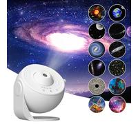 Dongni Galaxy Projector, 13 in 1 Planetarium Star Projector Realistic Starry Sky LED Night Light with Solar System Nebula Moon for Kids Adults Bedroom Ceiling Home Theater Living Room Decor