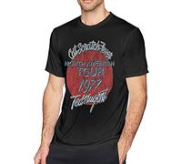 DONGNODQ Ted Nugent Cat Scratch Fever 77 Tour T Shirt Men's Cotton T Shirt Fashion O Neck Short Sleeve Tees Black (X-Large)