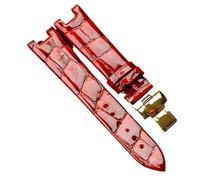 dongrif Genuine Leather Watch Strap for Mido Baroncelli M022 M022207A Notch Women's Watch Band(Redg)