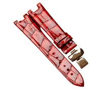 dongrif Genuine Leather Watch Strap for Mido Baroncelli M022 M022207A Notch Women's Watch Band(Redr)