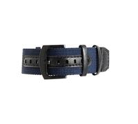 dongrif Nylon Watchbands For Hamilton Field Vintage Men Sweatproof Watch Accessories(Blue-Black,22mm)