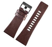 dongriuk Cowhide Watch Strap For Diesel Friday Watch Chain Lychee Grain Pattern Men's Watchband(Brownb b,22mm)