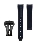 dongriuk Fluororubber Watch Strap For Omega Seamaster 600 Dark Side Of The Moon Speedmaster 57 Aqua Terra 150 Moonwatch Racing Chronograph Watchband(Blackb1,20-18mm)