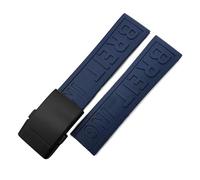 dongriuk For Breitling Avenger Superocean Heritage Watch Strap Braceles 22mm 24mm Braided Silicone Rubber Watchband Replacement(Dark Blue black,22mm)