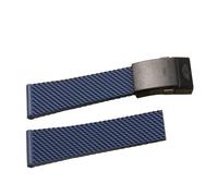 dongriuk Rubber Watch Strap For Breitling Avenger Super Ocean Heritage Blackbird Reconnaissance Aircraft(Blue matte black,22mm)