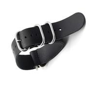 dongriuk Vintage Leather Watch Strap For men Handmade Replacement watchband Accessories(Black,18mm)