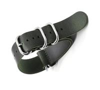 dongriuk Vintage Leather Watch Strap For men Handmade Replacement watchband Accessories(Green,22mm)