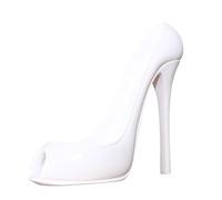 DONGSHUAI High Heel Wine Bottle Holder - Shoe-Shaped Wine Rack Resin Material, Stylish And Elegant Design for Home And Office Decor,White