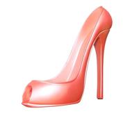 DONGSHUAI High Heel Wine Bottle Holder - Shoe-Shaped Wine Rack Resin Material, Stylish And Elegant Design for Home And Office Decor,Pink