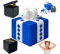 DONGTATA Prank Gift Box with Finger, Annoying 3D Printed Gift Boxes with Christmas Tree Patterns, Secret Santa Gifts for Women & Men Funny Birthday Valentines The Annoying Present