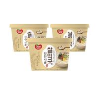 Dongwon Korean Rice Cake Soup Cup, Rich Beef Bone Broth Flavour, 151g, 3 Pack